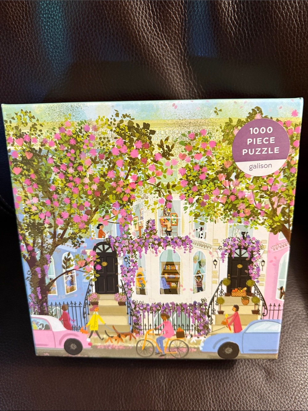 Galison Spring Fever 1000 jigsaw puzzle.  Complete with poster